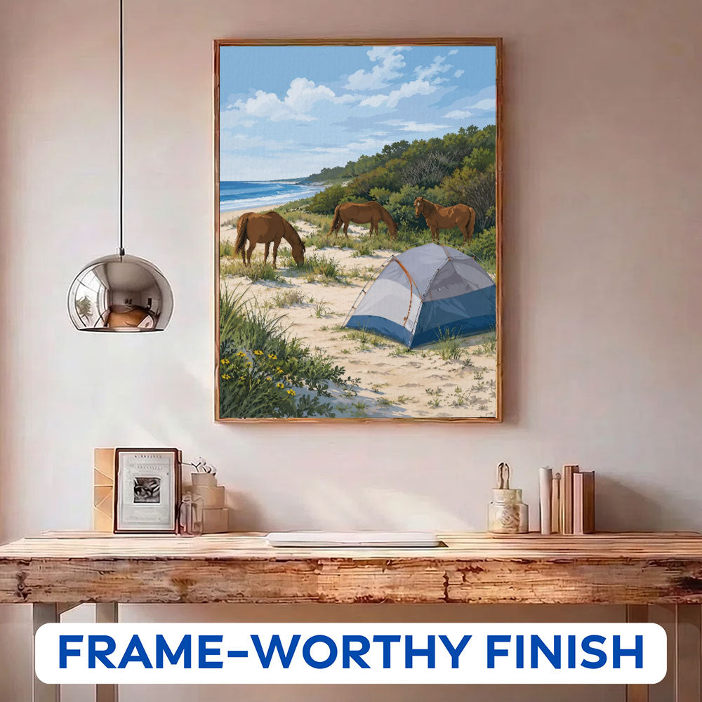 Assateague Beach Camp | Paint by Numbers Kit