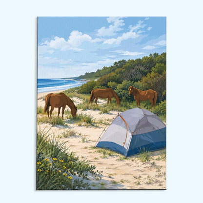 Assateague Beach Camp | Paint by Numbers Kit