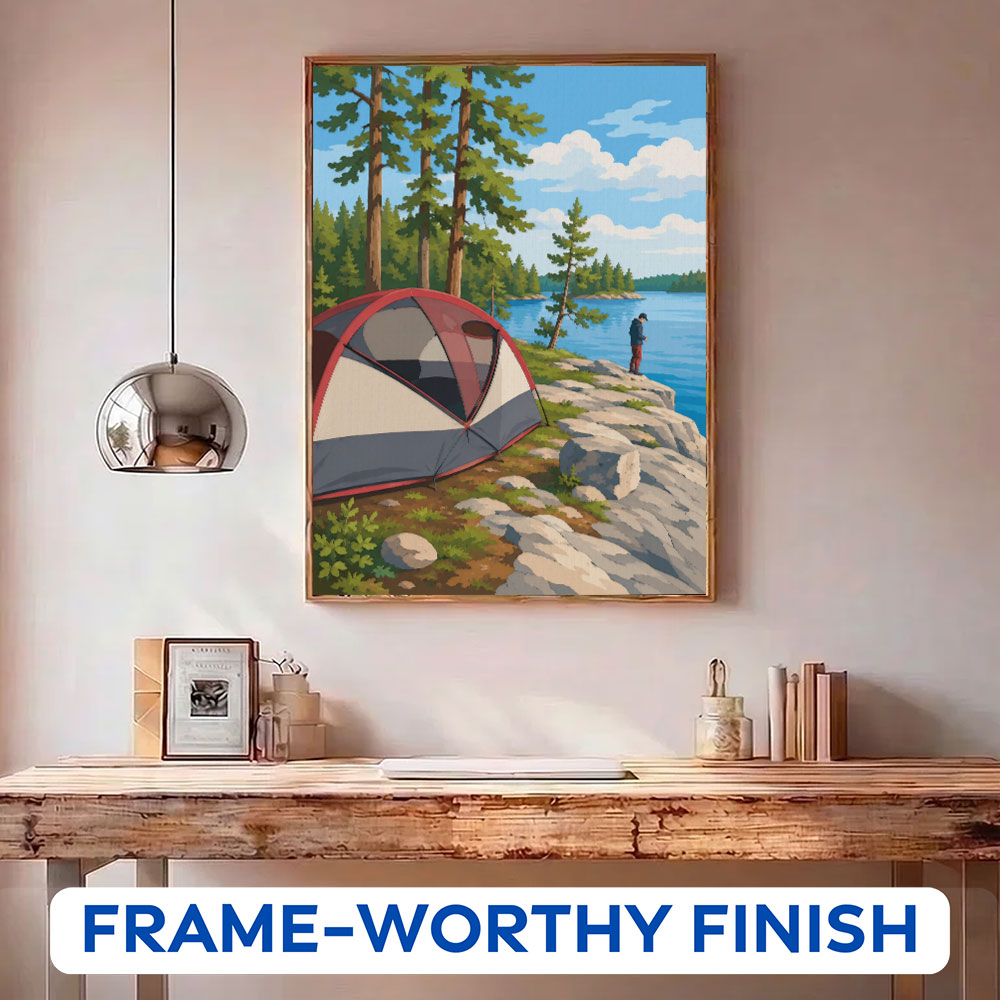 Boundary Waters Lake Camp | Paint by Numbers Kit