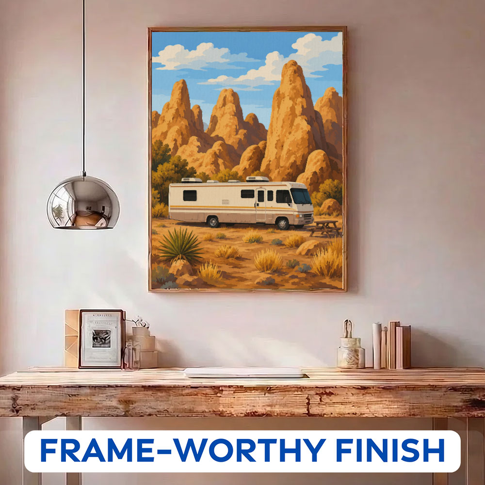City of Rocks RV Camp | Paint by Numbers Kit
