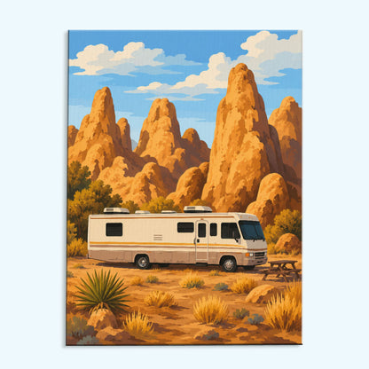 City of Rocks RV Camp | Paint by Numbers Kit
