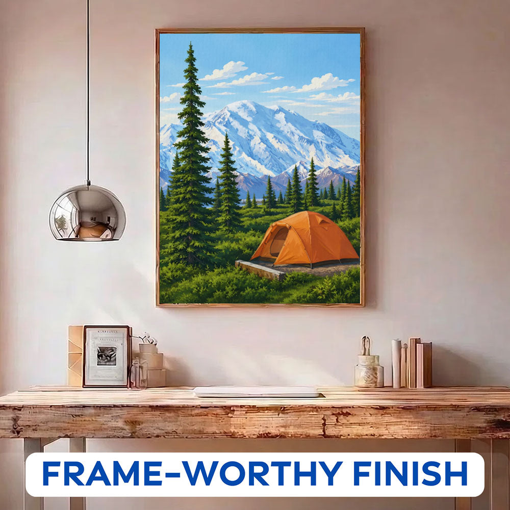 Denali Mountain Camp | Paint by Numbers Kit