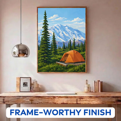 Denali Mountain Camp | Paint by Numbers Kit