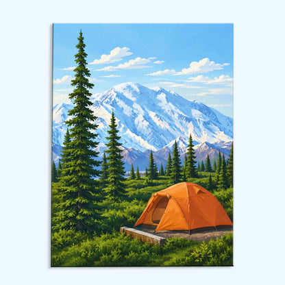 Denali Mountain Camp | Paint by Numbers Kit