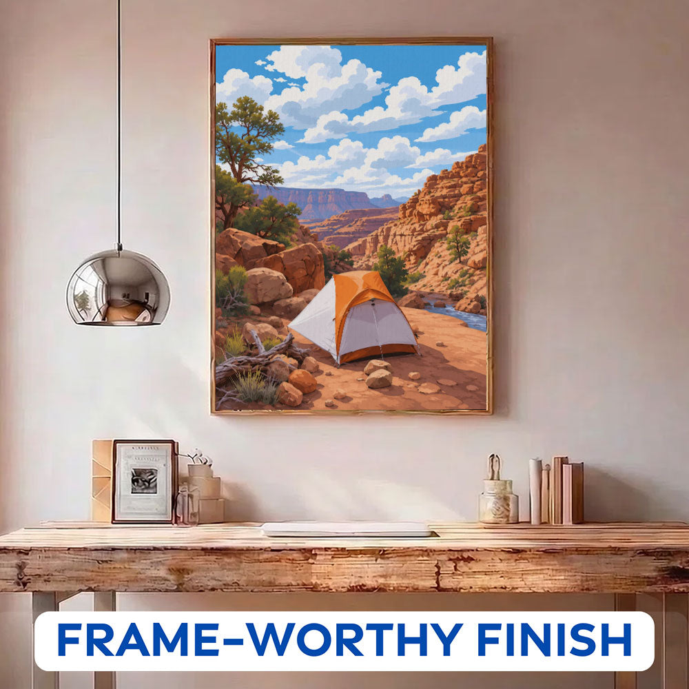 Desert Canyon Camp | Paint by Numbers Kit
