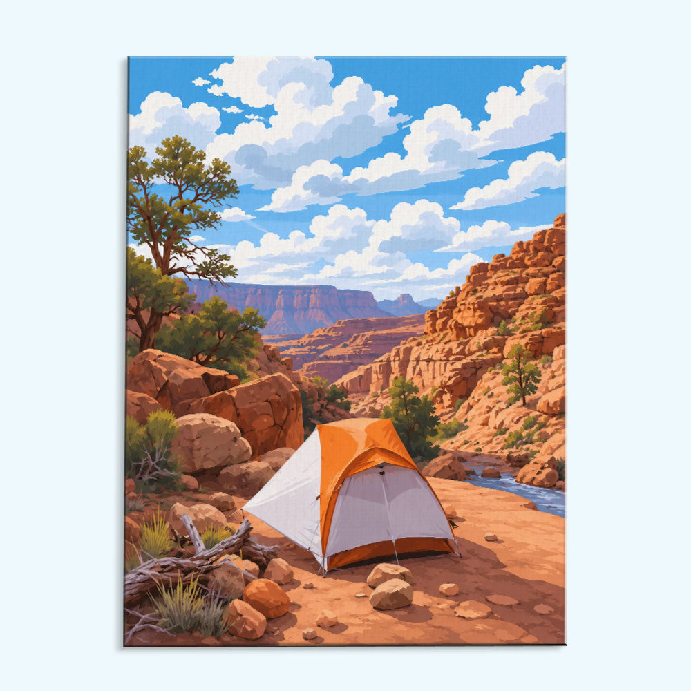 Desert Canyon Camp | Paint by Numbers Kit