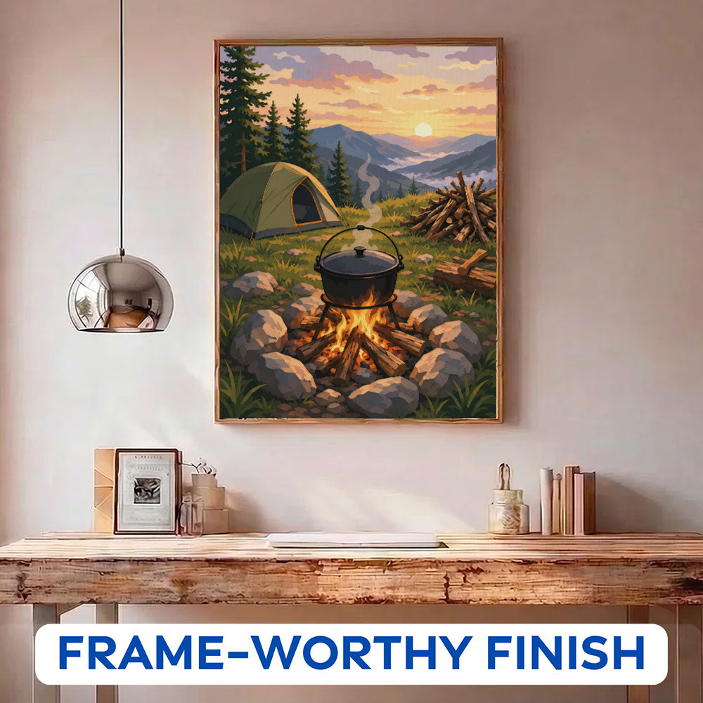 First Light at Camp | Paint by Numbers Kit