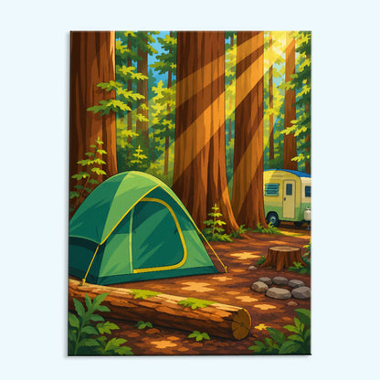 Redwood Forest Camp | Paint by Numbers Kit