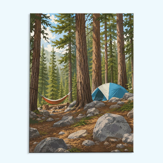 Redwood Hammock Camp | Paint by Numbers Kit