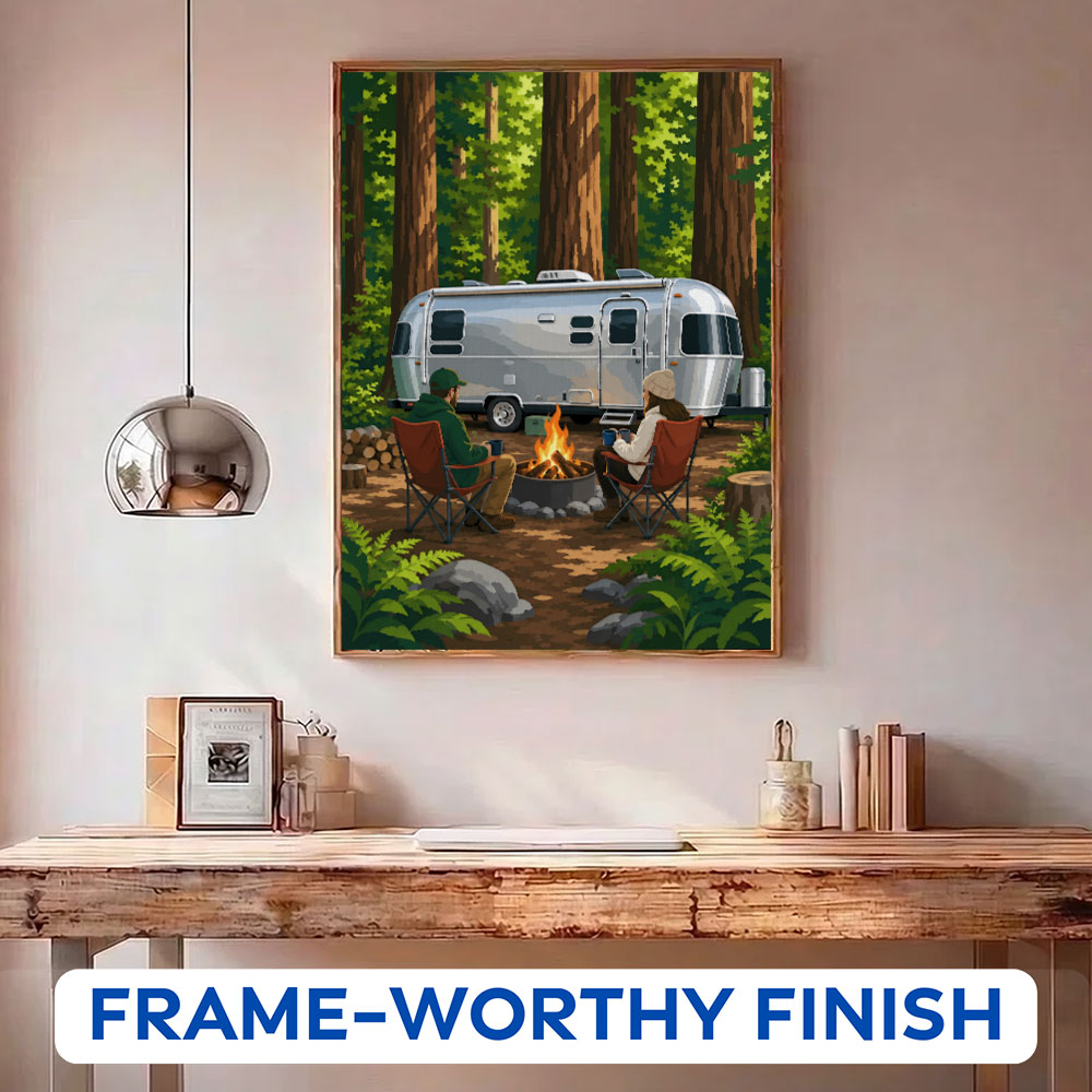 Redwood RV Retreat | Paint by Numbers Kit