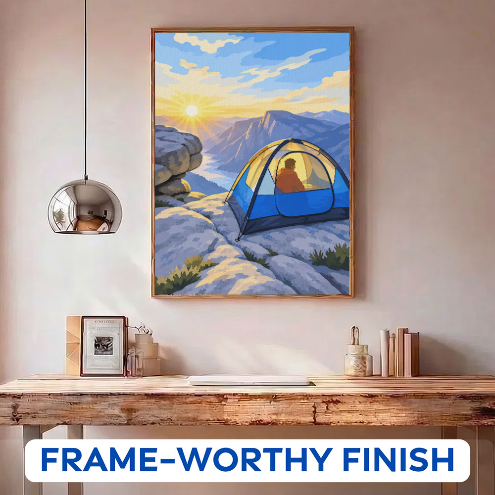 Yosemite Sunrise Camp | Paint by Numbers Kit