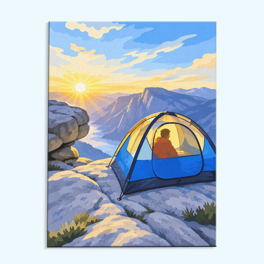 Yosemite Sunrise Camp | Paint by Numbers Kit