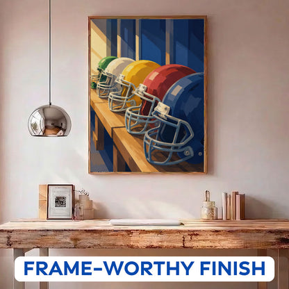 Helmet Row | Paint by Numbers Kit