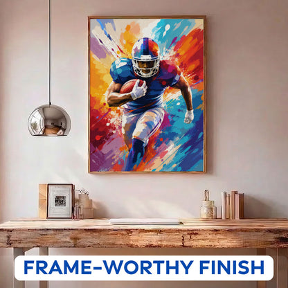 Running Back Burst | Paint by Numbers Kit