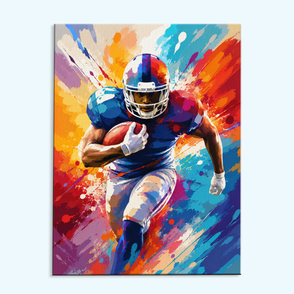 Running Back Burst | Paint by Numbers Kit