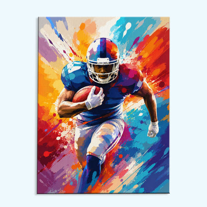 Running Back Burst | Paint by Numbers Kit
