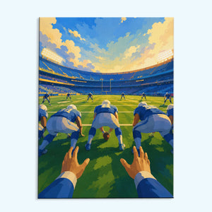 The Quarterback's View | Paint by Numbers Kit