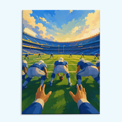 The Quarterback's View | Paint by Numbers Kit