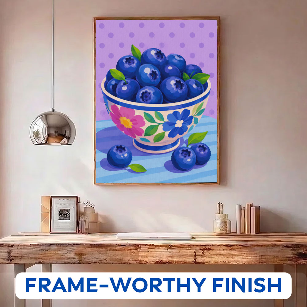 Blueberry Delight| Paint by Numbers Kit