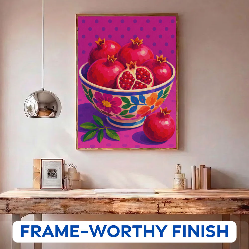 Ruby Pomegranates | Paint by Numbers Kit