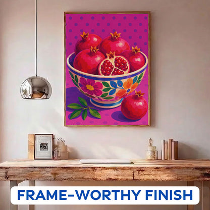 Ruby Pomegranates | Paint by Numbers Kit