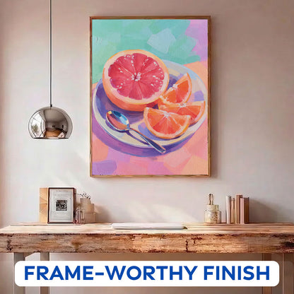 Pink Grapefruit | Paint by Numbers Kit