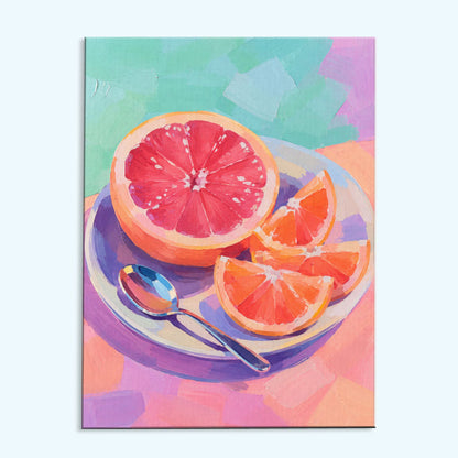 Pink Grapefruit | Paint by Numbers Kit
