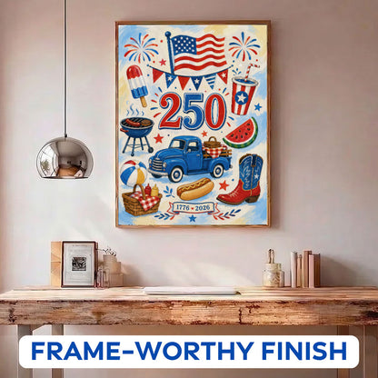 Stars, Stripes & Summer Ride | Paint by Numbers Kit