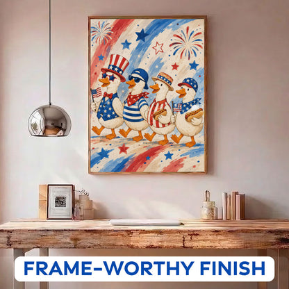Fourth of July Duck Parade | Paint by Numbers Kit