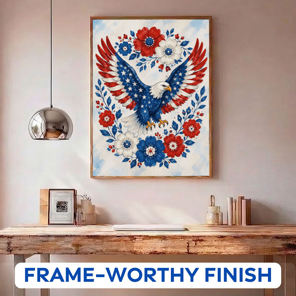Liberty Eagle Blooms | Paint by Numbers Kit