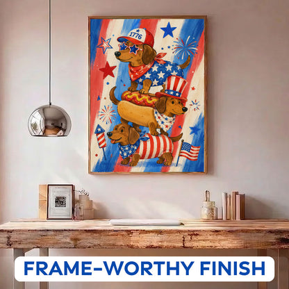 Uncle Sam’s Loyal Pup | Paint by Numbers Kit