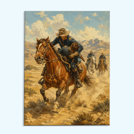 American Frontier Rider | Paint by Numbers Kit