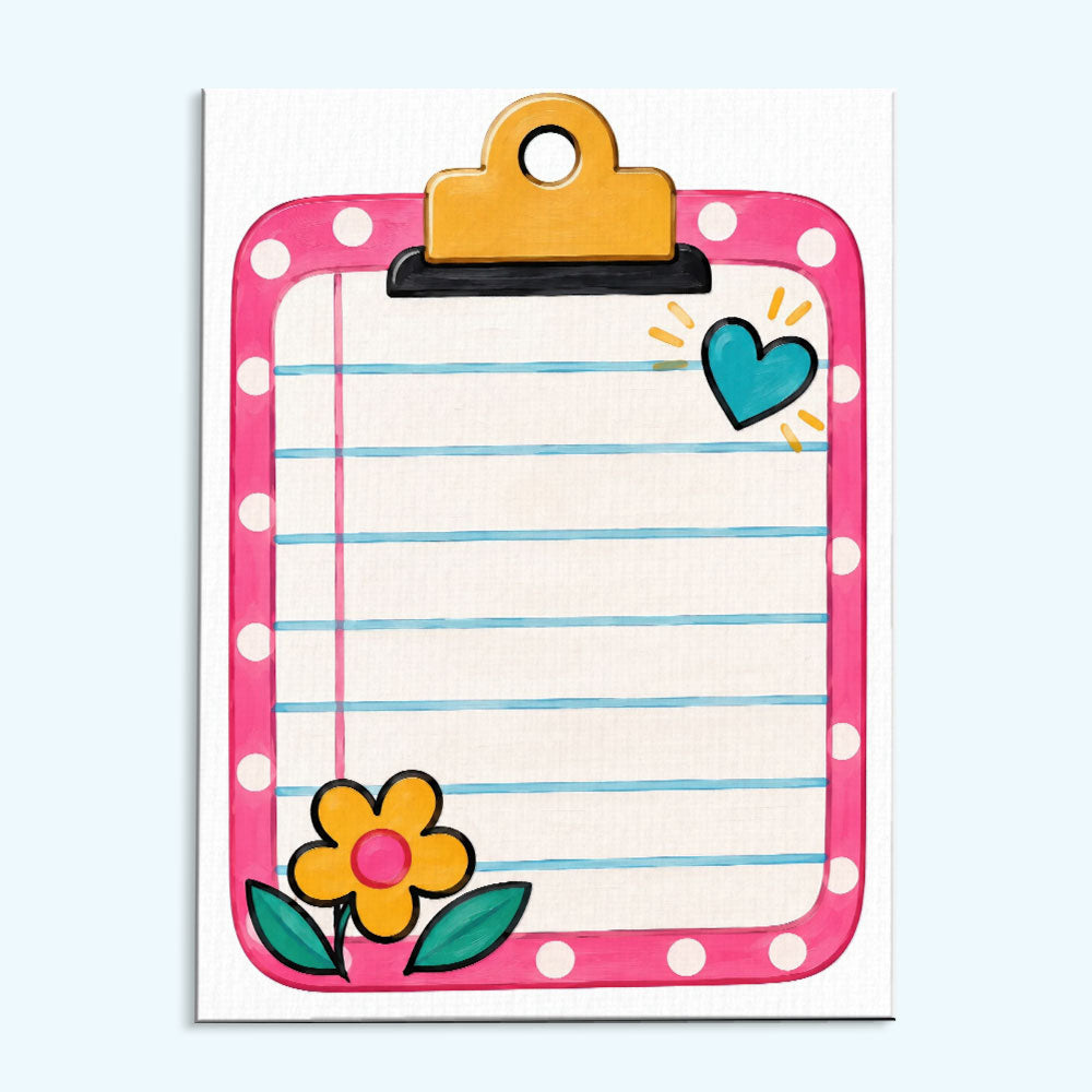 Cute Classroom Clipboard | Paint by Numbers Kit