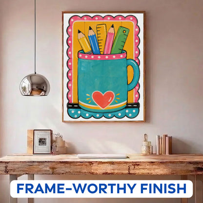 Pencil Cup | Paint by Numbers Kit