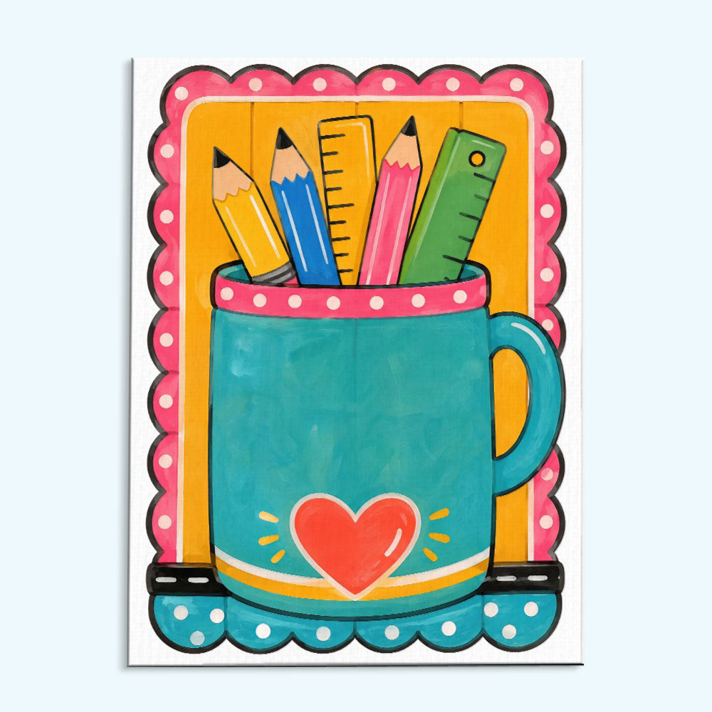 Pencil Cup | Paint by Numbers Kit