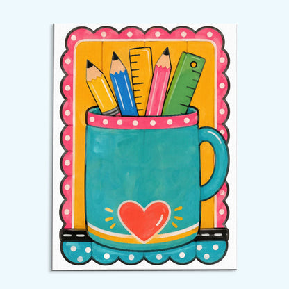 Pencil Cup | Paint by Numbers Kit