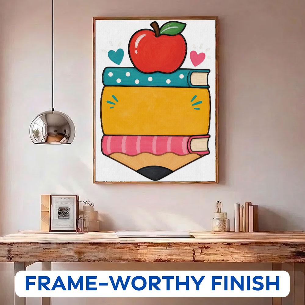 School Apple Notepad | Paint by Numbers Kit