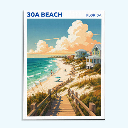 30A Beach, Florida | Paint by Numbers Kit