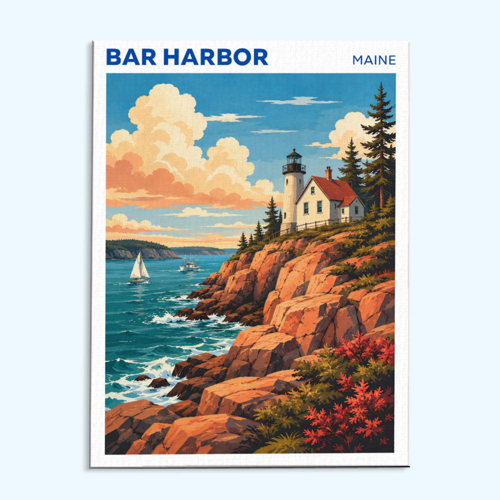 Bar Harbor, Maine | Paint by Numbers Kit
