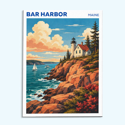 Bar Harbor, Maine | Paint by Numbers Kit
