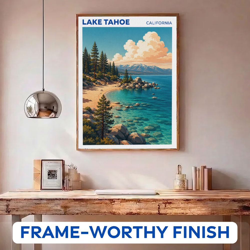 Lake Tahoe Beaches, California | Paint by Numbers Kit