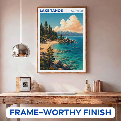 Lake Tahoe Beaches, California | Paint by Numbers Kit