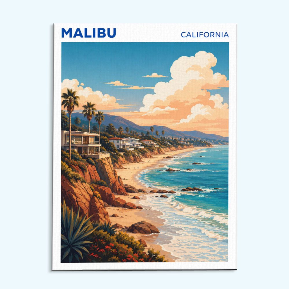 Malibu, California | Paint by Numbers Kit