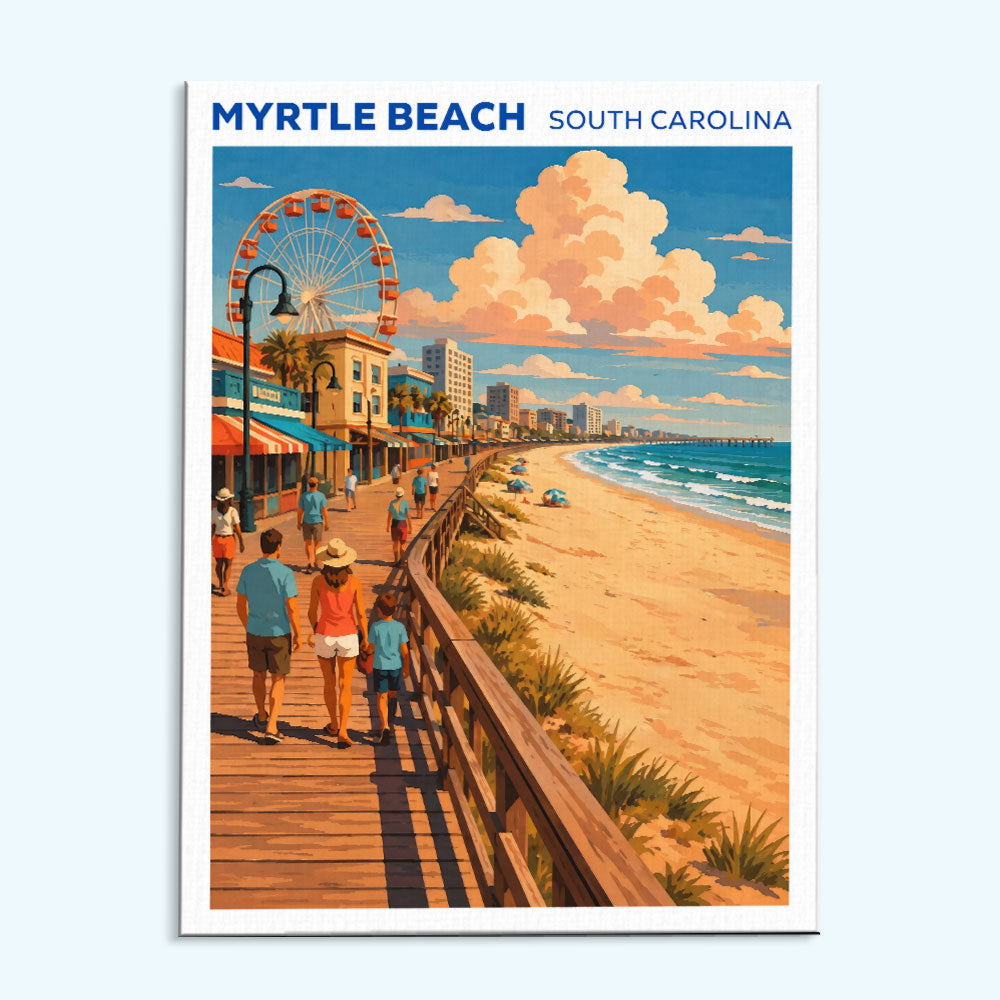 Myrtle Beach, South Carolina | Paint by Numbers Kit