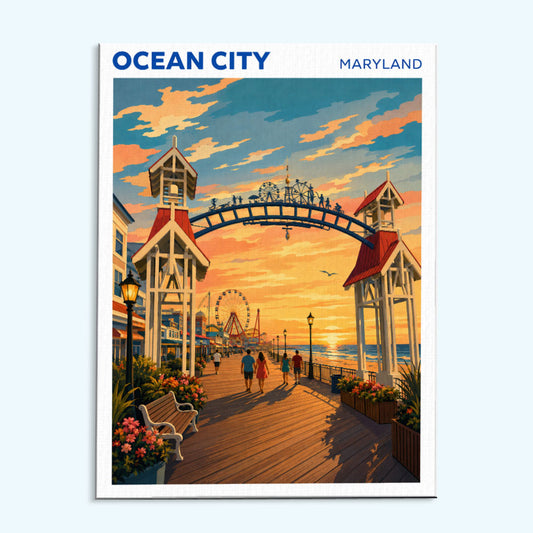 Ocean City, Maryland | Paint by Numbers Kit