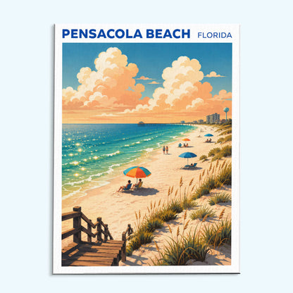 Pensacola Beach, Florida | Paint by Numbers Kit