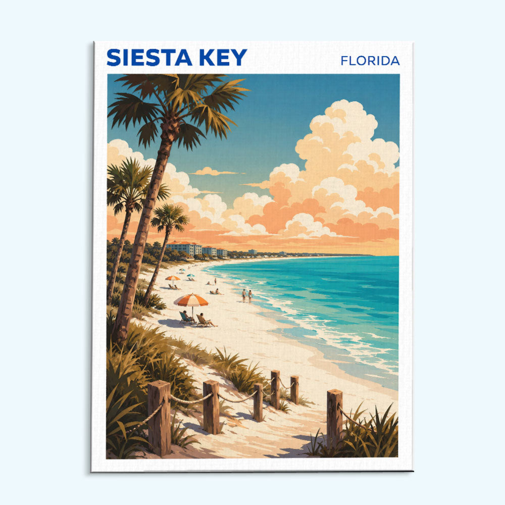 Siesta Key, Florida | Paint by Numbers Kit