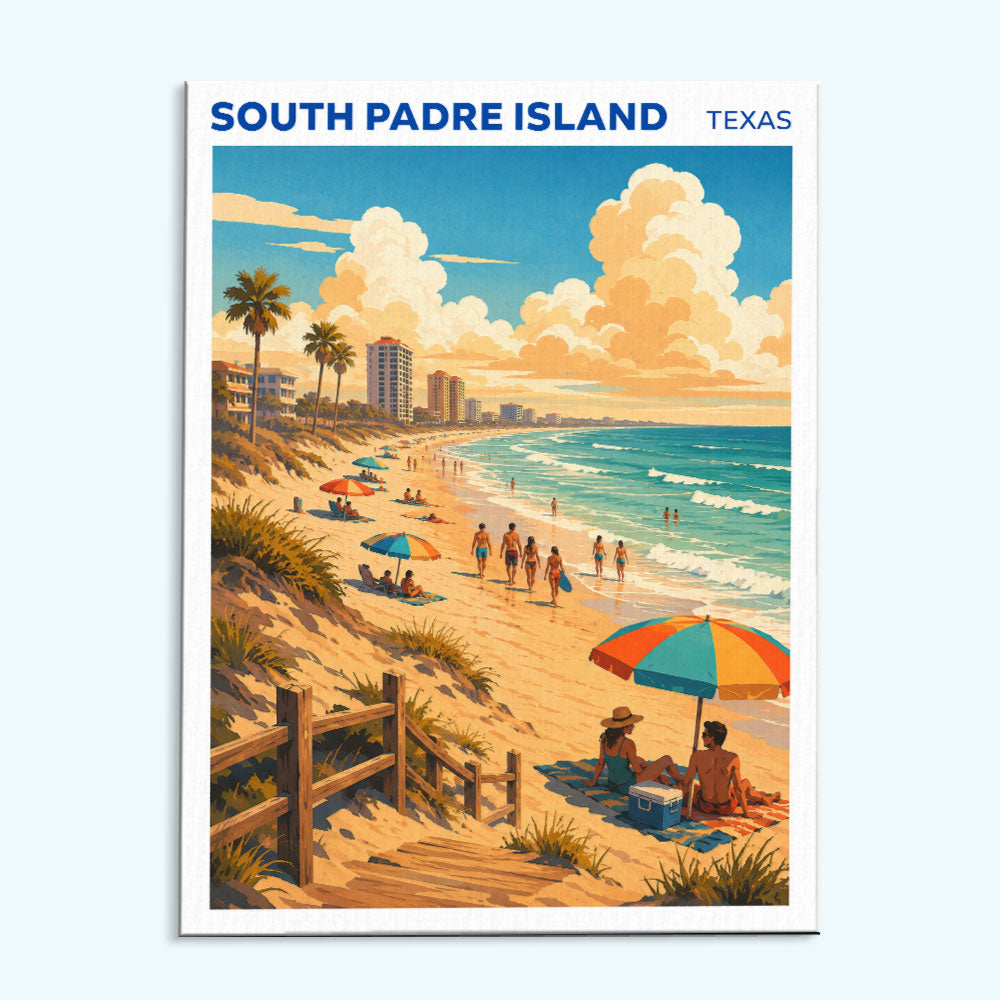 South Padre Island, Texas | Paint by Numbers Kit