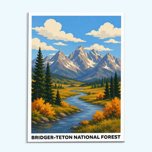 Bridger-Teton National Forest | Paint by Numbers Kit