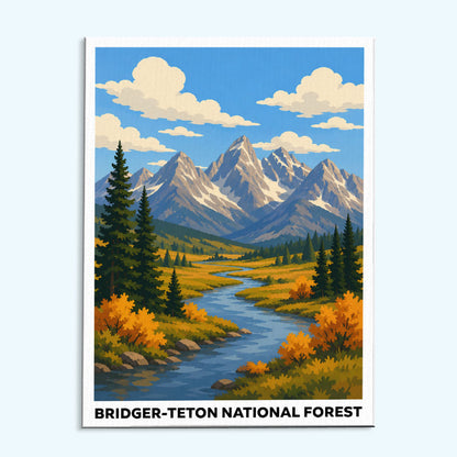 Bridger-Teton National Forest | Paint by Numbers Kit